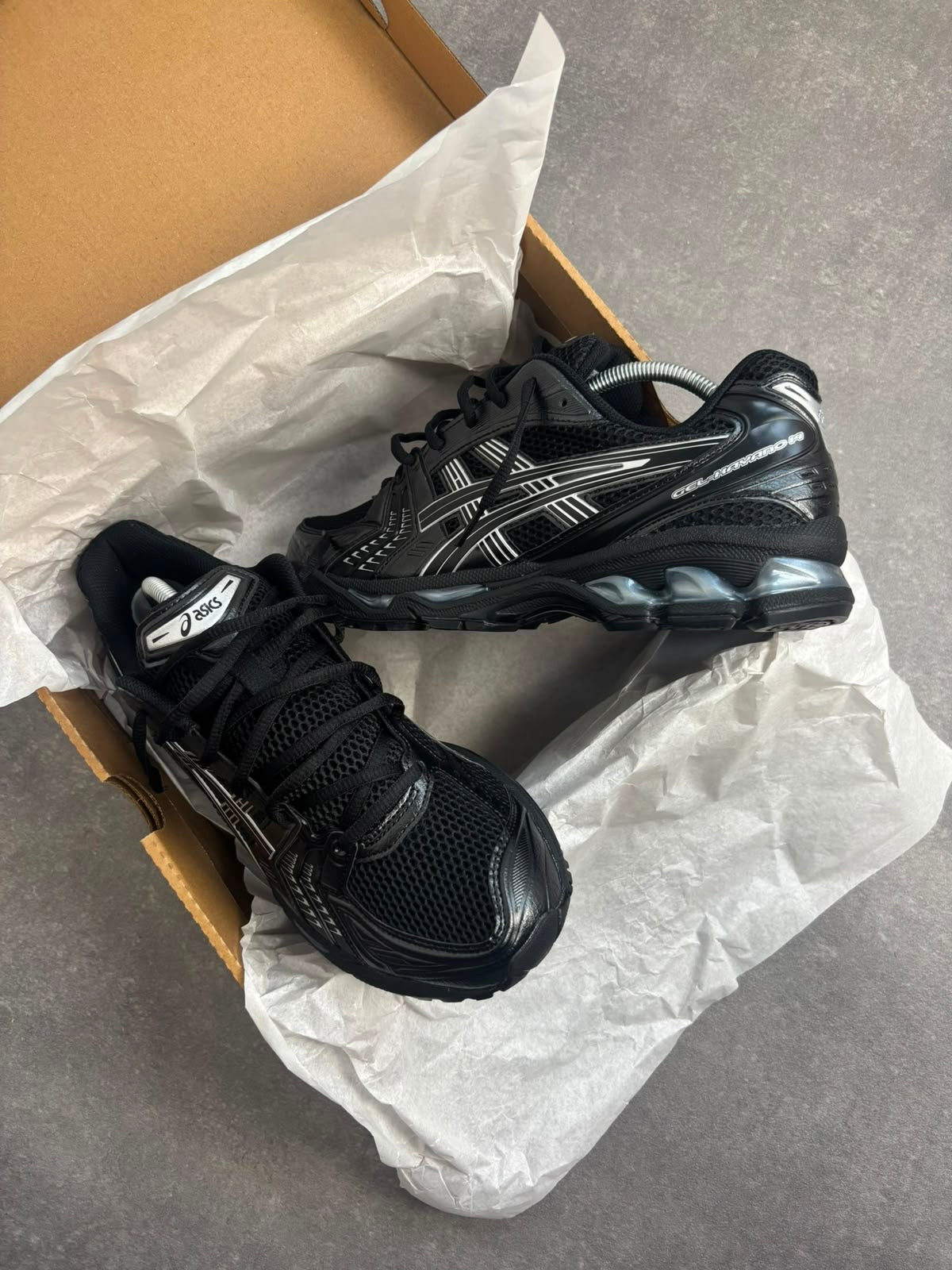Asics Gel-Kayano 14 Black Pure Silver